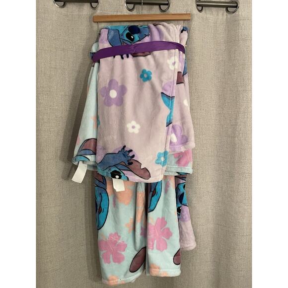 Disney 2-Pk Lilo & Stitch & Angel Fleece Blanket Plush Throw 60x70 NEW - Picture 5 of 5